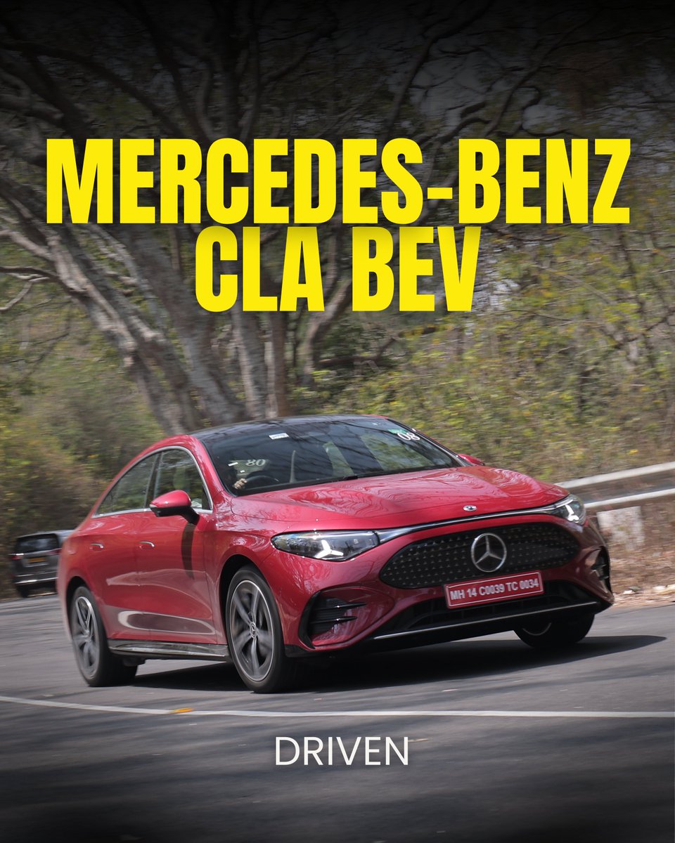 AUTOTODAYMAG's tweet image. 792km range. 800V ultra-fast charging. 142 illuminated stars. ⚡️🌟
The Mercedes-Benz CLA Electric has officially landed in India, starting at Rs 55 Lakh. From its impressive efficiency to the all-new MB.OS tech, we broke down every detail.
#MercedesCLA #ElectricIndia #NewCar
