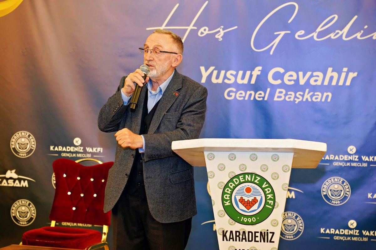 kvorgtr's tweet photo. Karadeniz Vakfı Gençlik Meclisi tarafından düzenlenen iftar programında kıymetli misafirlerimiz, gençler ve STK temsilcileriyle bir araya geldik. Program, Vakıf Başkanımız Yusuf Cevahir’in açılış konuşmalarıyla başladı. https://t.co/zQqMawBQp7