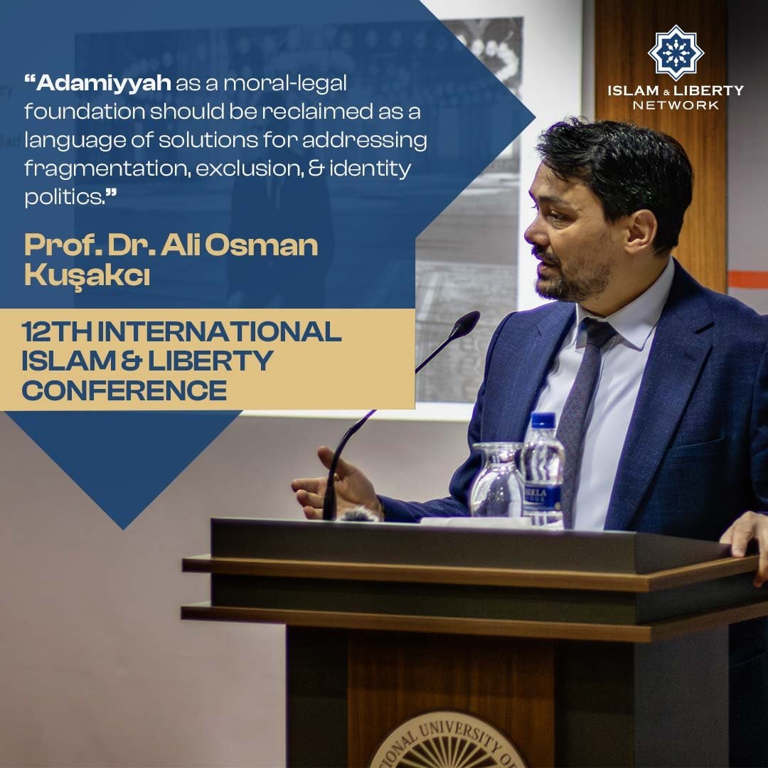 LibertyIslam's tweet photo. At the 12th International Islam &amp; Liberty Conference, Prof. Dr. Ali Osman Kuşakcı highlights Adamiyyah as a moral-legal foundation rooted in dignity, justice, and shared humanity.

Watch the full talk: https://t.co/uepc7DIZig

#IslamAndLiberty https://t.co/FrFp5IDk0k