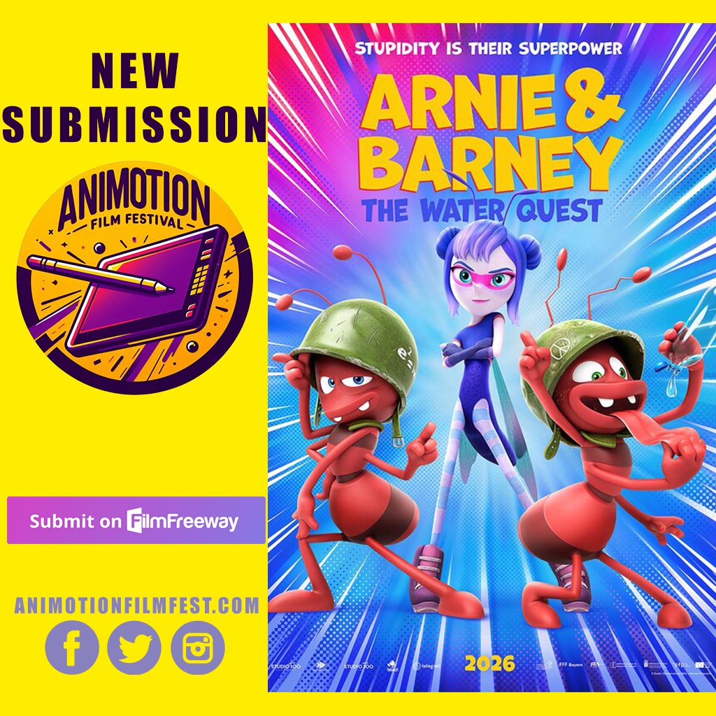 OPEN CALL!  filmfreeway.com/AnimotionFilmF… #2danimation #3danimation #stopmotion #shortfilm #featurefilm #cartoon #filmfestival #redcarpet #festival #animatedshort #cinema #film #opencall #animation #comic #comics #anime #animotionfilmfest #script