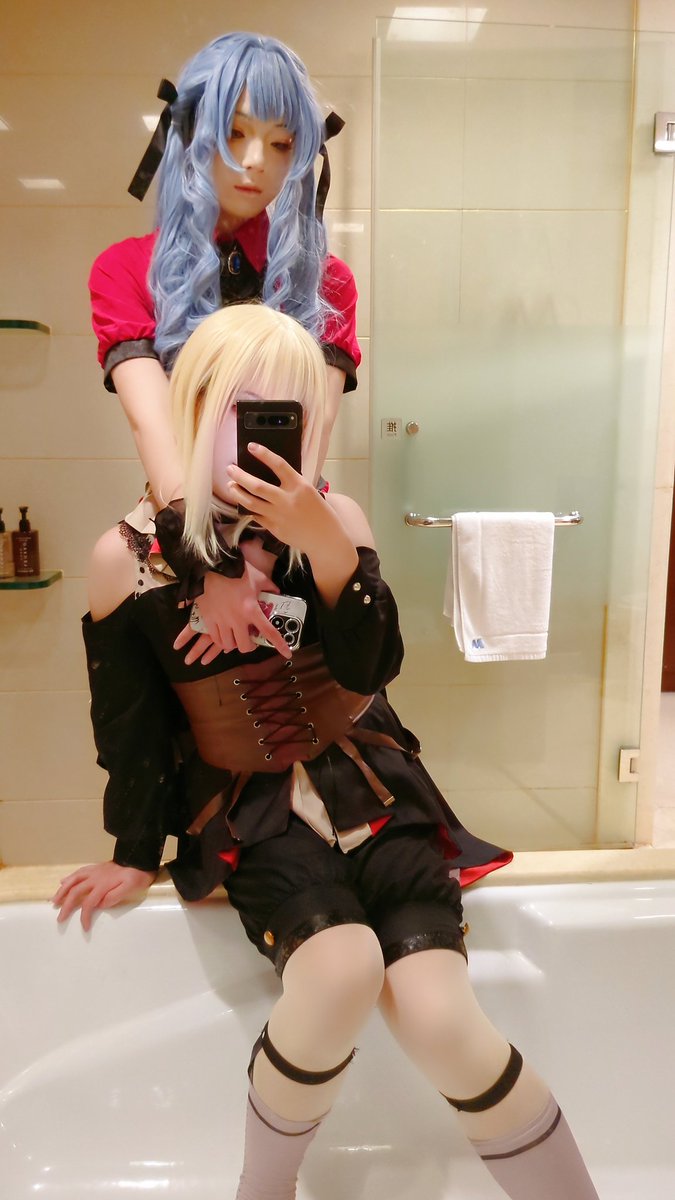 XiSui1753's tweet photo. #男娘 #男の娘 #bangdream #バンドリ #豐川祥子 #三角初華  #avemujica https://t.co/Fr5R1W4iky
