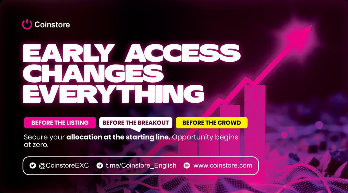 WifeyBhee890's tweet image. Not every opportunity needs to be crowded.

Coinstore Prime offers exclusive access, priority entry, and early positioning for carefully selected project launches.

When timing matters, Prime gives you the advantage. 🚀
Join Prime: h5.coinstore.vip/h5/signup?invi…
#Web3 #Prime #Launchpad