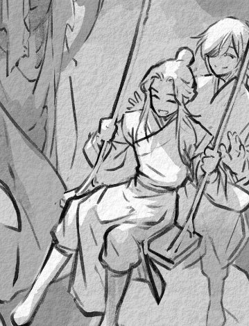 yaoiyearnerr's tweet photo. I absolutely adore his statues of tender moments he wished he could have shared with xie lian back in Xian le, during the wuming arc and when xie lian was going through a tough time, they make my hualian heart melt 😭😭, hua Cheng the yearner you are!! https://t.co/jOTjMxKcEY