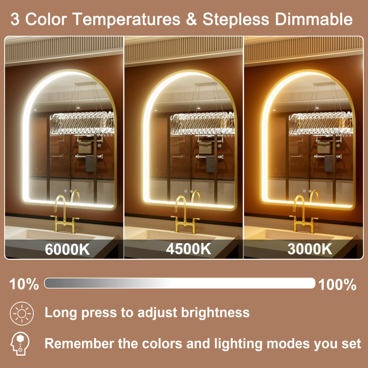 JSneijder2024's tweet photo. ✨JSneijder LED Bathroom Mirror✨
🪞Arched design, modern aesthetic
💡3 adjustable color temperatures for perfect lighting
🔆Stepless dimming, customize brightness as you like
❄️Built-in defogger, clear reflection always
👉Shop: https://t.co/NqUZwQMWZE
#BathroomUpgrade #LEDMirror https://t.co/OqYbREhvwI