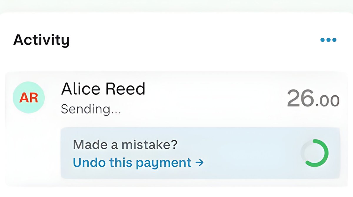 Monzo's "Undo this payment" option is a great piece of psychologically informed design. Unlike other banks, it gives you about 15 seconds to reverse a payment. That reduces the risk of falling for scams, since doubts only appear after we've transfer cash. But why's that?