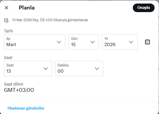 ysaka42001's tweet photo. Twitter’ın ileri tarihli tweet özelliği bazen hayat kurtarıyor.
Borsadaki akıllı emir gibi:
Zamanı gelince çalışıyor…
Size de dinlenmek için zaman kalıyor. ⏳🙃
#Algı #Olgu #SosyalMedya #Twitter https://t.co/M6PD39VZRu