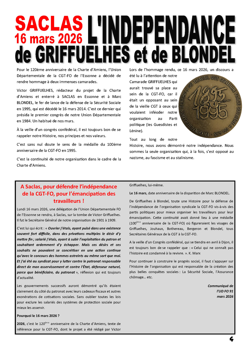 | FO Essonne UD 91 | tweet media