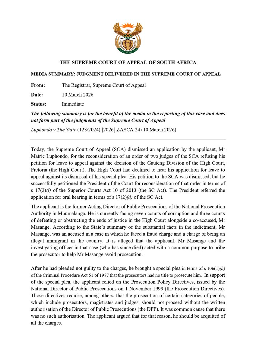 Supreme Court of Appeal ZA tweet media