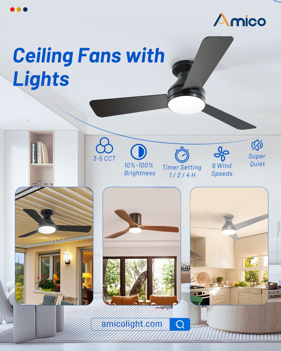 Amicolighting's tweet image. Get All-in-One Smart Ceiling Fan for Your Next Project!
Perfect for residential &amp;amp; commercial installs. DM for bulk specs!
#amicolight #CeilingFanLight #SmartHome #ElectricianLife #Contractor #HomeRemodel #InteriorDesign #QuietFan #EnergySaving #Construction #B2B