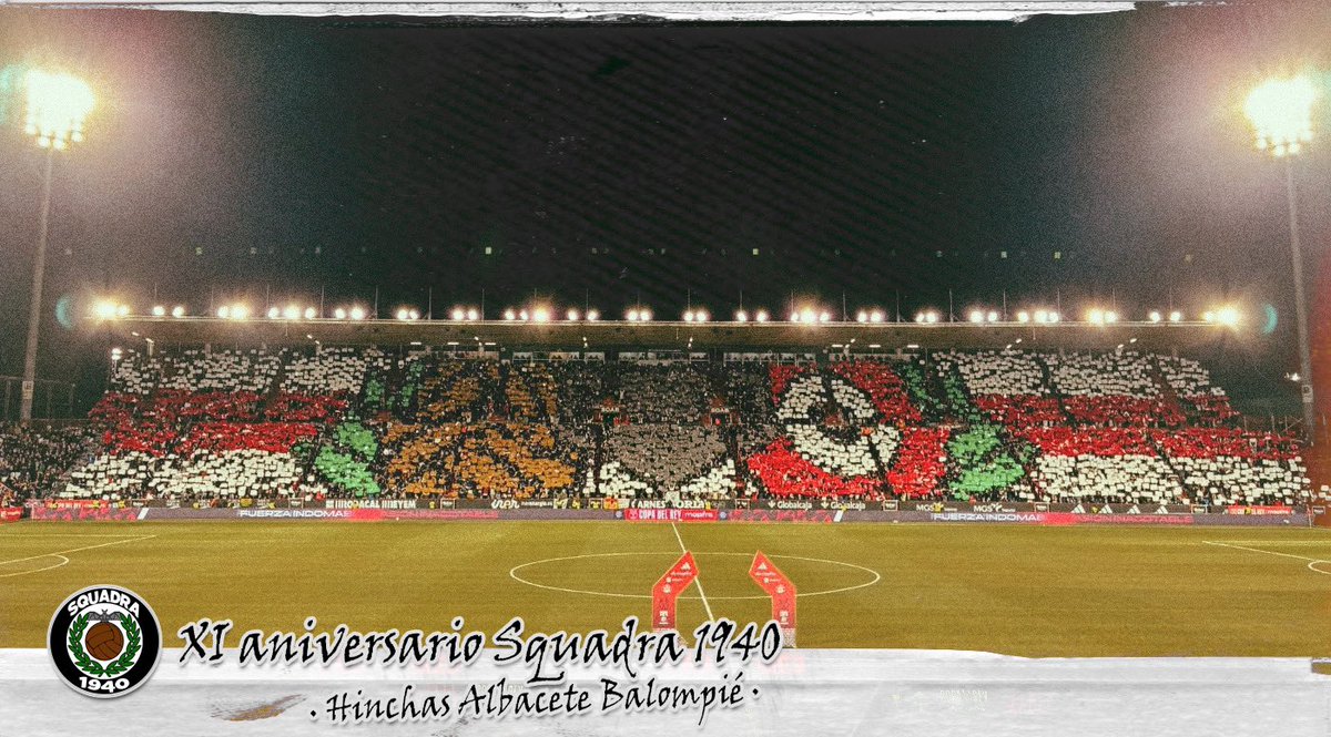 Squadra1940's tweet photo. 11 años de pasión ardiente albacetista. 

¡¡Si el Albacete juega, Squadra no falla!! 

10 de marzo de 2015 
#HinchasAlbaceteBalompié https://t.co/GKXocUGd0u