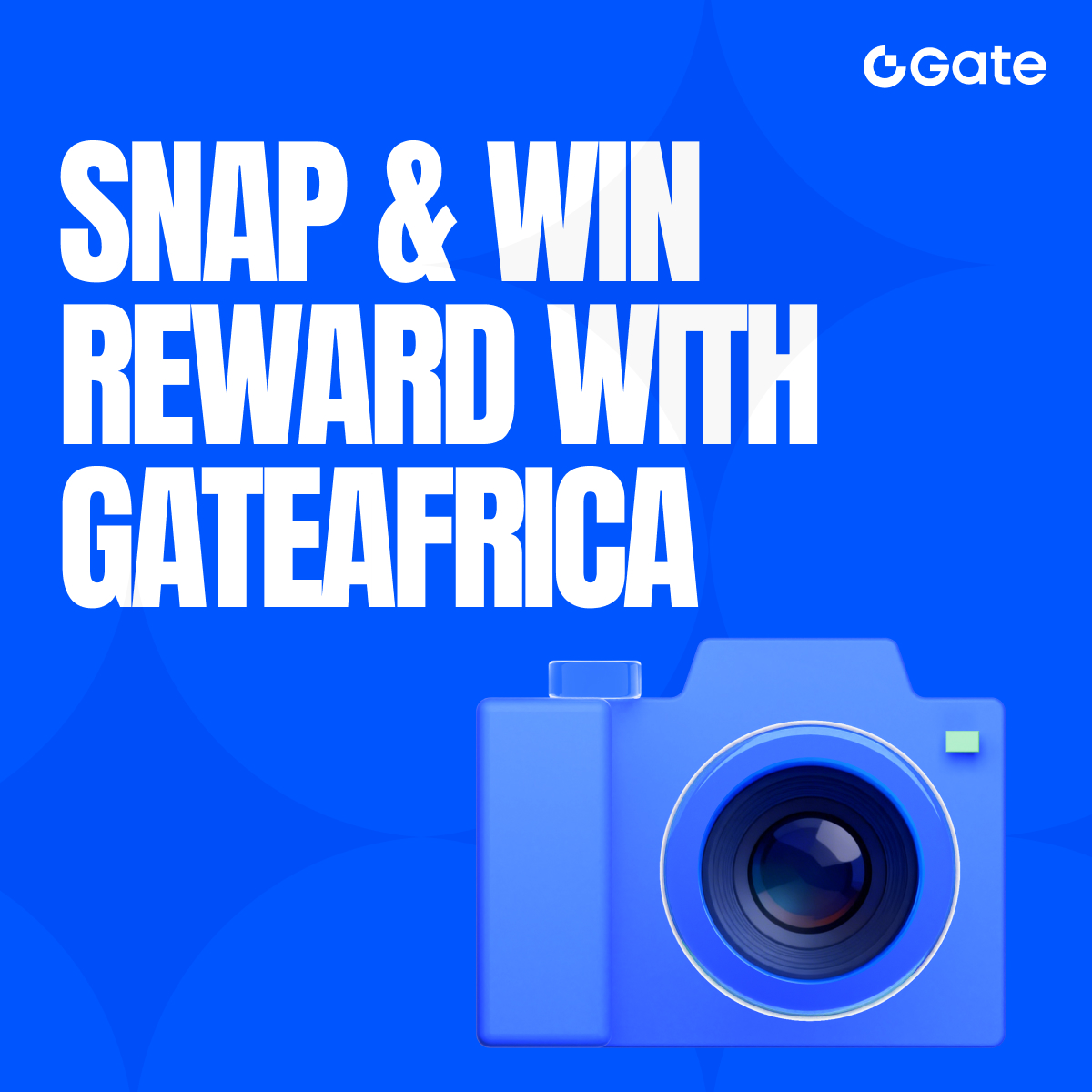 Snap &amp; Win Reward with GateAfrica

We're hosting an exclusive photo check-in challenge at the offline event! 📸💰

🏆 $200 USDT Prize Pool
🎯 20 Winners | $10 USDT Each

Here's how to WIN:
📸 Snap a photo at our Gate Africa booth/logo
✅ Follow <a href="/gate_african/">Gate Africa</a> and add <a href="/gate_african/">Gate Africa</a>