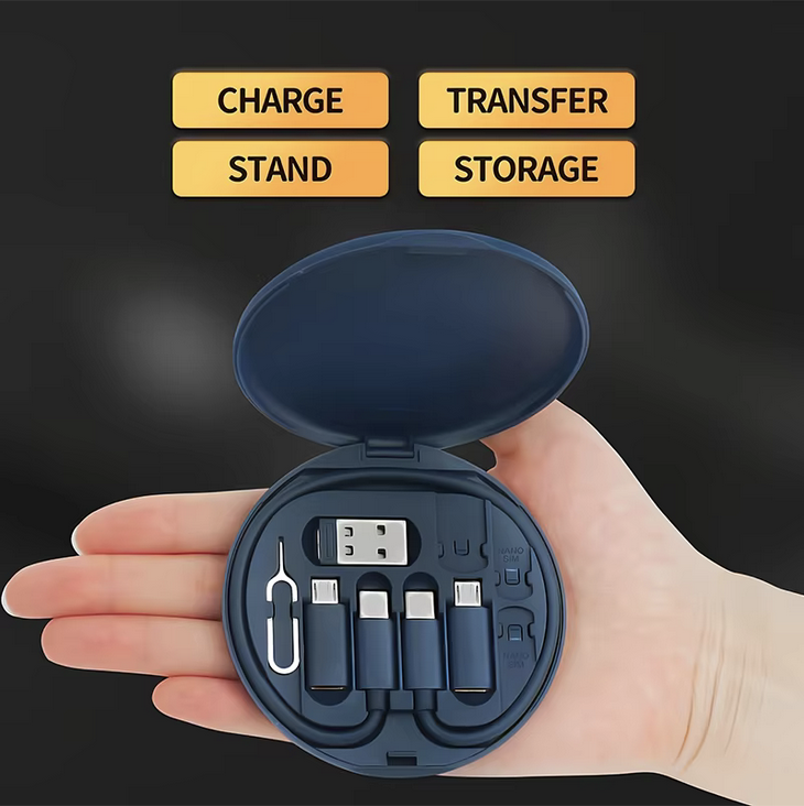 60_60sec's tweet image. The Ultimate 6-in-1 Travel Companion: Charge, Sync &amp;amp; Stand in One Case! 📱🔋
#TechAccessories
#TravelGadgets
#ChargingSolutions
#SmartAccessories