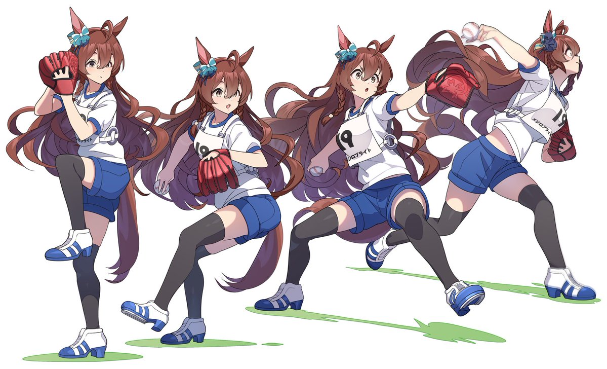 【WBC1次ラウンド第4戦】
先発の高橋宏人投手の投球フォーム(2023年時)を真似するメジロブライト