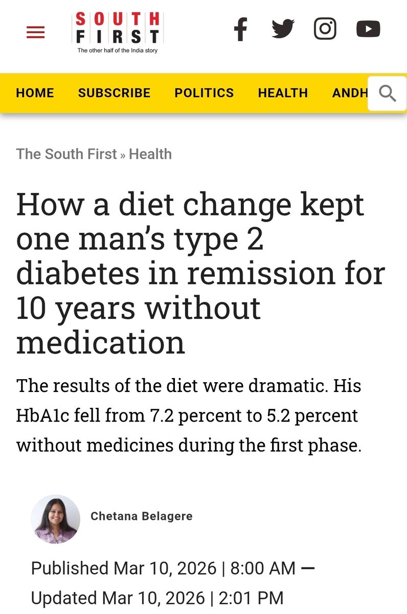 Shashi Iyengar | Metabolic Health India® tweet media