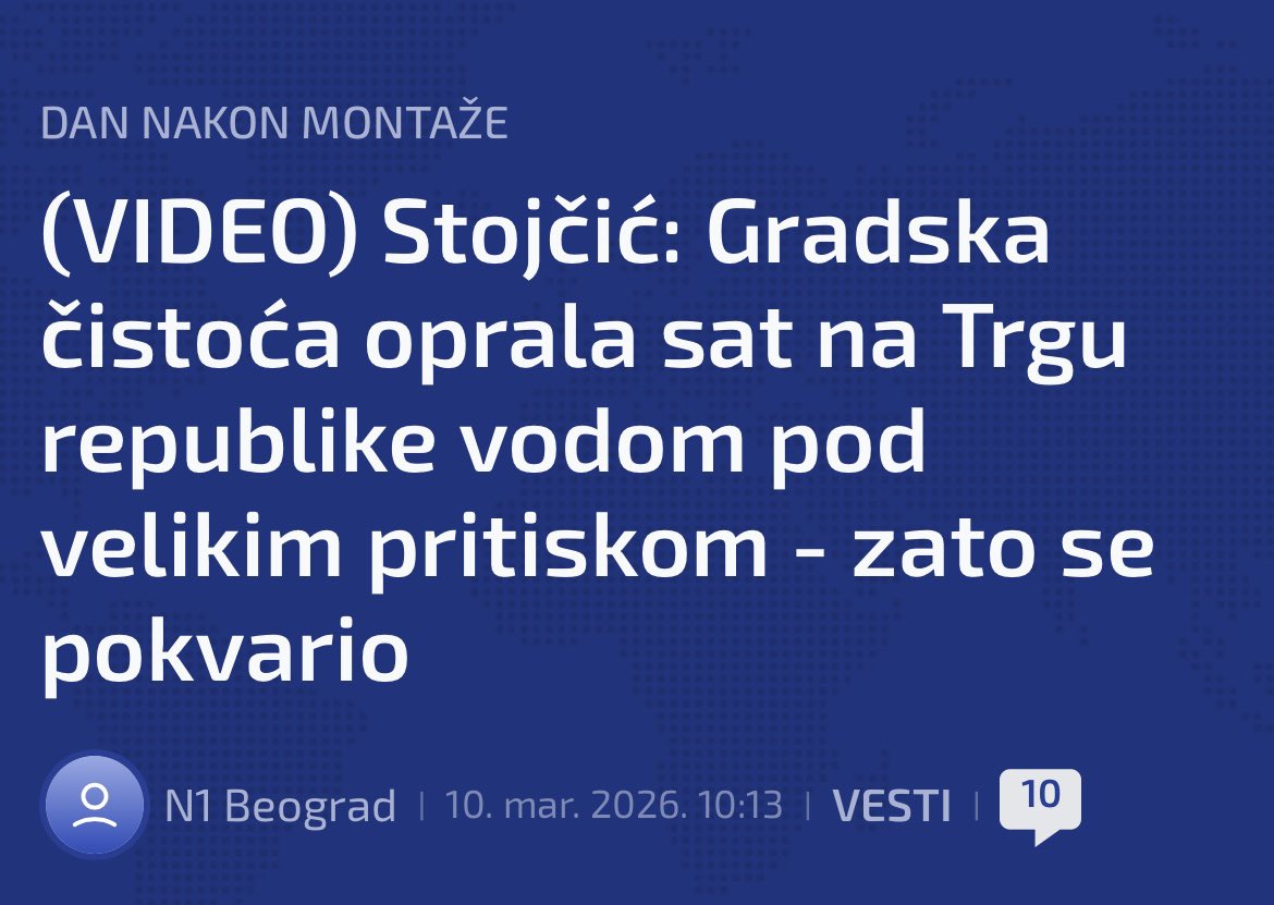 Za te pare su mogli makar da kupe vodootporan sat ⏰ 

Nesposobni i bahati.