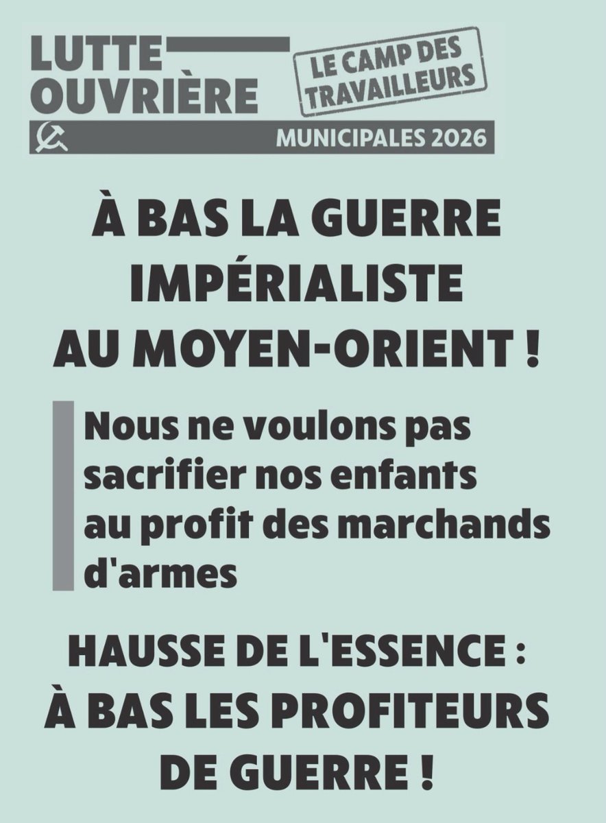 #municipales2026 #LutteOuvrière