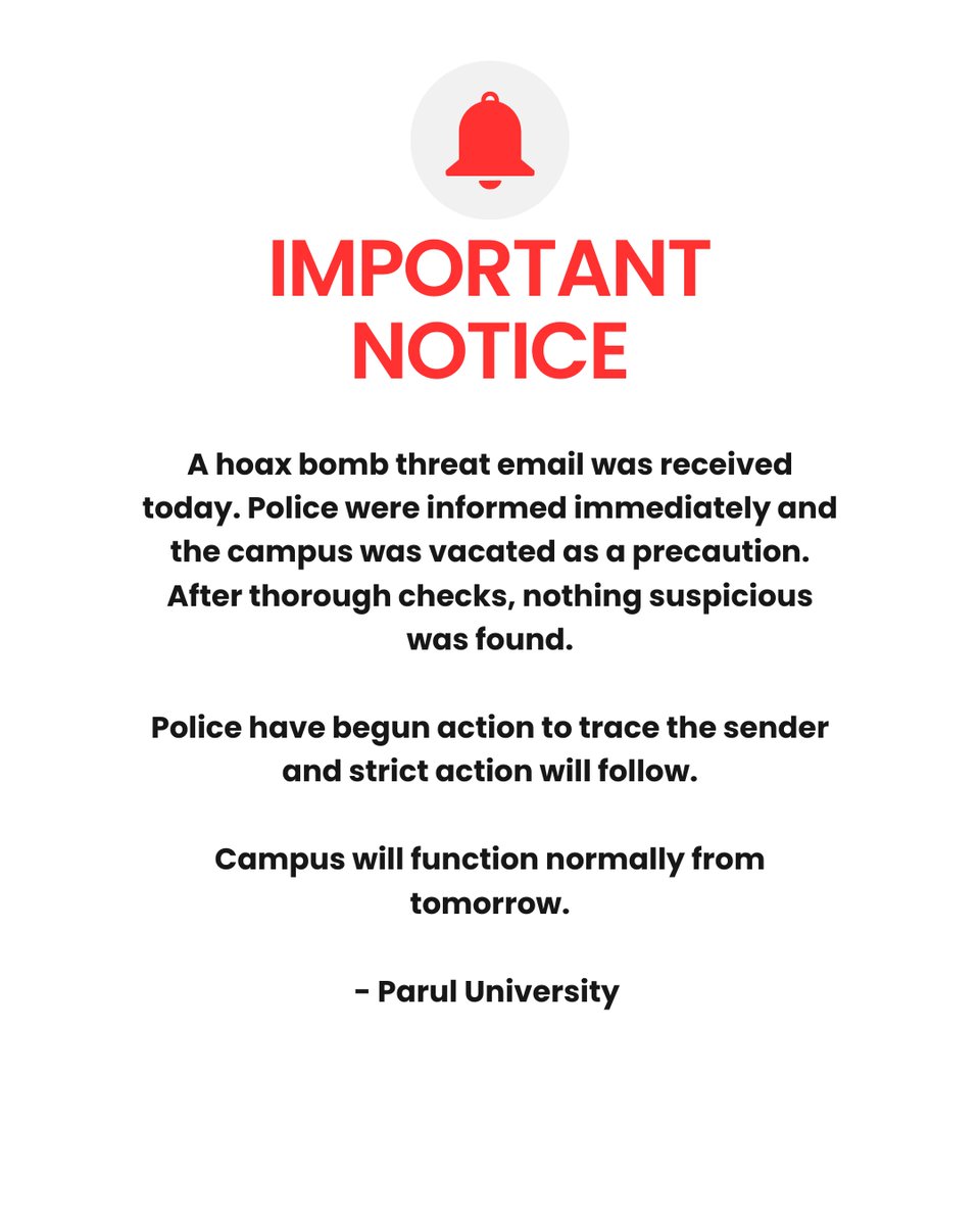 Parul University tweet media