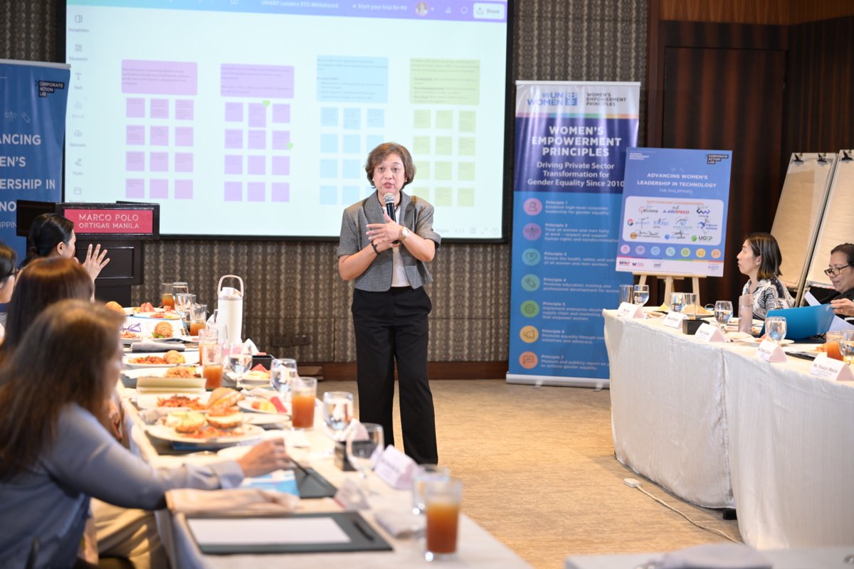 unwomenasia's tweet photo. On 23 Feb, leaders from the first #WEPs Corporate Action Lab in the Philippines explored what real action for women’s leadership in tech and tech-enabled sectors looks like—from equity in return to work to stronger allyship.
#GenderActionLab #IWD2026 https://t.co/9xoKIGFSsp