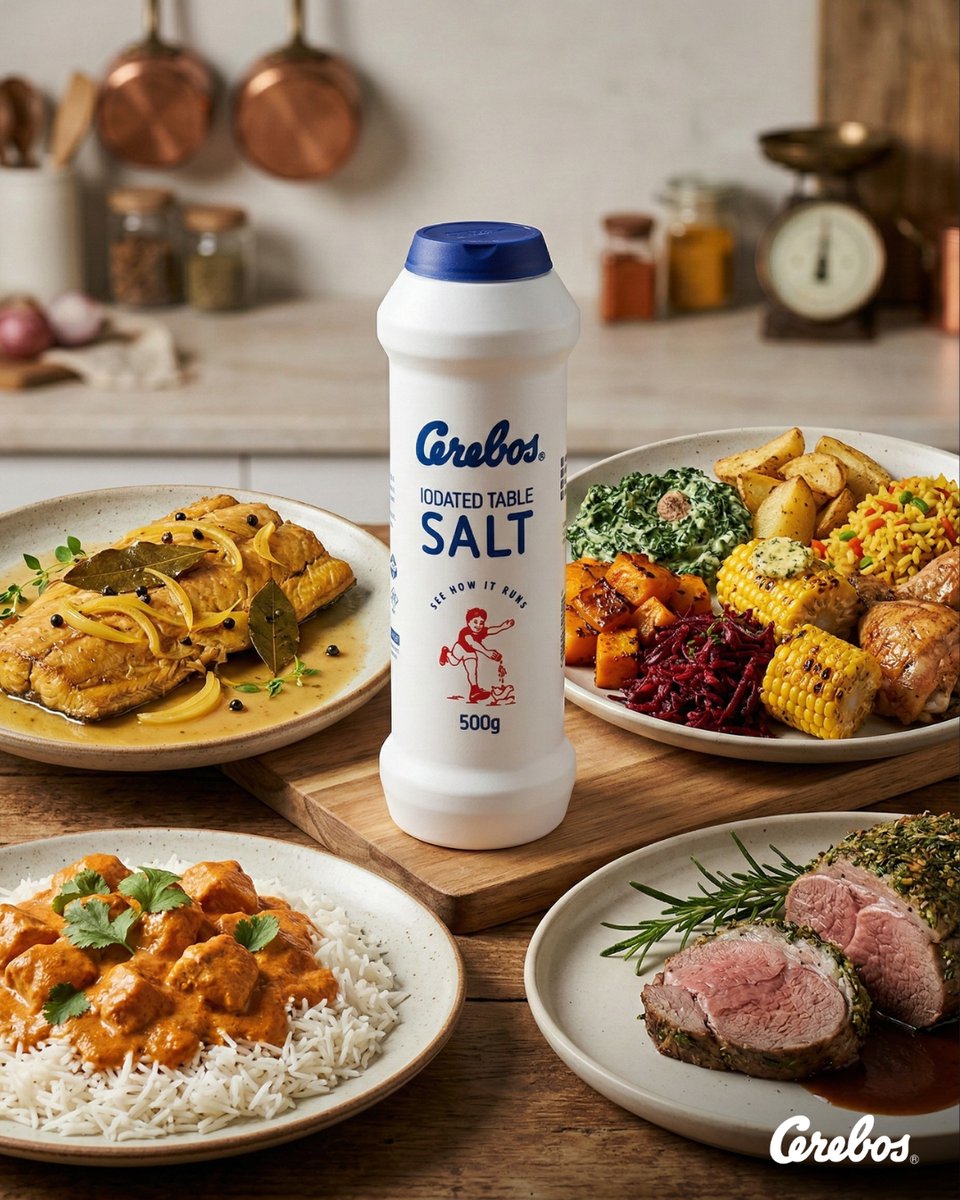 Cerebos_SA's tweet photo. However you celebrate.   However you season.  💙🍽️
The story is the same. Delicious moments shared, with Cerebos always at the heart of every meal. 
Can you spot which meal plate is by @plated_by_palesa?  

#Cerebos #Family #FlavouringYourWorld #SeeHowItRuns #CommunalCooking https://t.co/vKZbzdkyY8