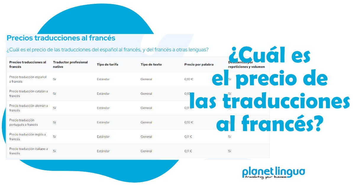 PlanetLingua's tweet photo. ¿Vas a traducir un texto al francés?
Elige una opción que se adapte a tu presupuesto y a la importancia del mensaje.

Y si el original tiene errores, mejor revisarlo antes de traducir.

👉 Más info aquí: https://t.co/sVuTtacT48 https://t.co/whueg60U6f