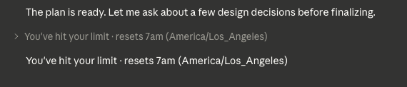 i had a crazy idea for a new project, crafted the perfect prompt to make my AI make a plan to start building it, but i guess the only limit is now is the token limit? 
ps-i just brought the pro plan on my claude account and it ran out in one prompt;-;