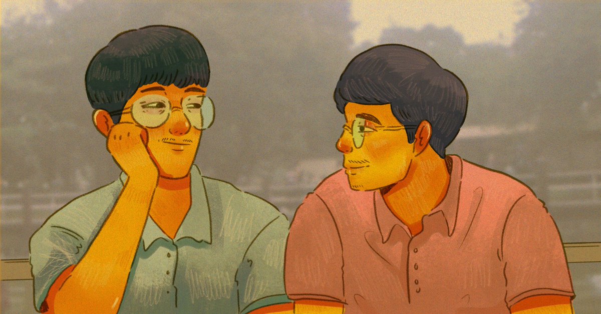Pol_tato's tweet image. titingin tingin 👀 #artph #illusrtation