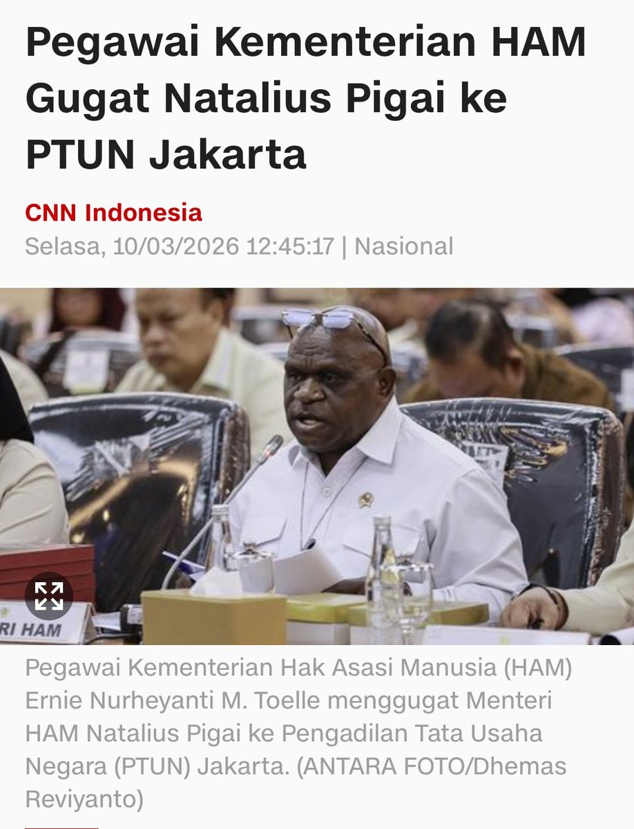 Menteri HAM digugat oleh pegawai HAM 😭😭😭