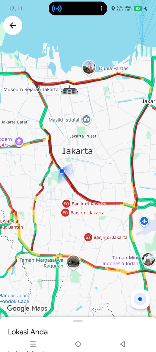 Slipi - Semanggi 1 jam asw.