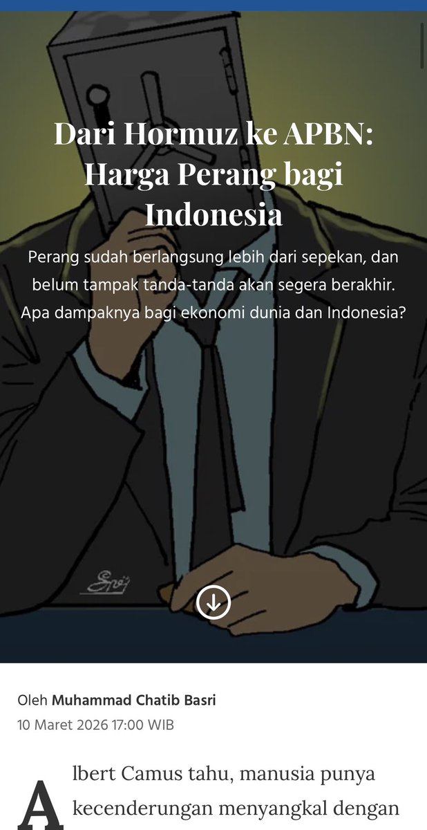 M. Chatib Basri tweet media