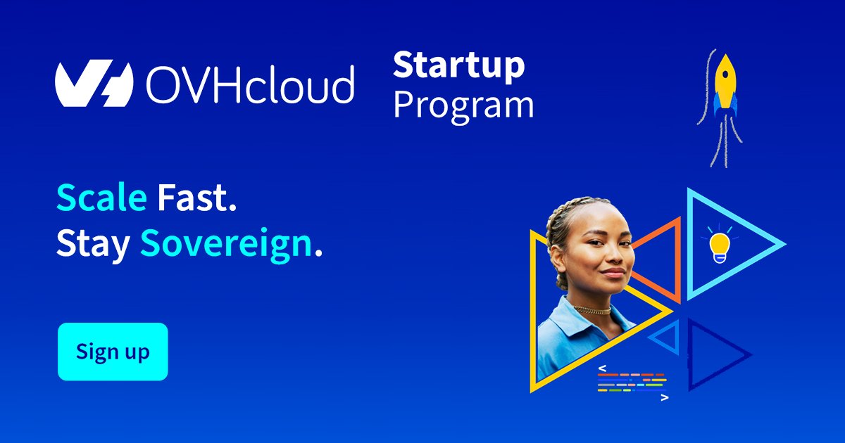 StartUsMag's tweet photo. ⏳ Seats are filling fast for @OVHcloud #StartupProgram 2026! Tech #startups get:

💶 Up to €100K ($150K CAD) cloud credits
👩‍🏫 1:1 technical mentorship
👥 Local ambassador support
📈 Access to market &amp; funding

🔗 Don't wait, apply NOW: https://t.co/w1txVDgnpg https://t.co/Bxb1vqLxMT