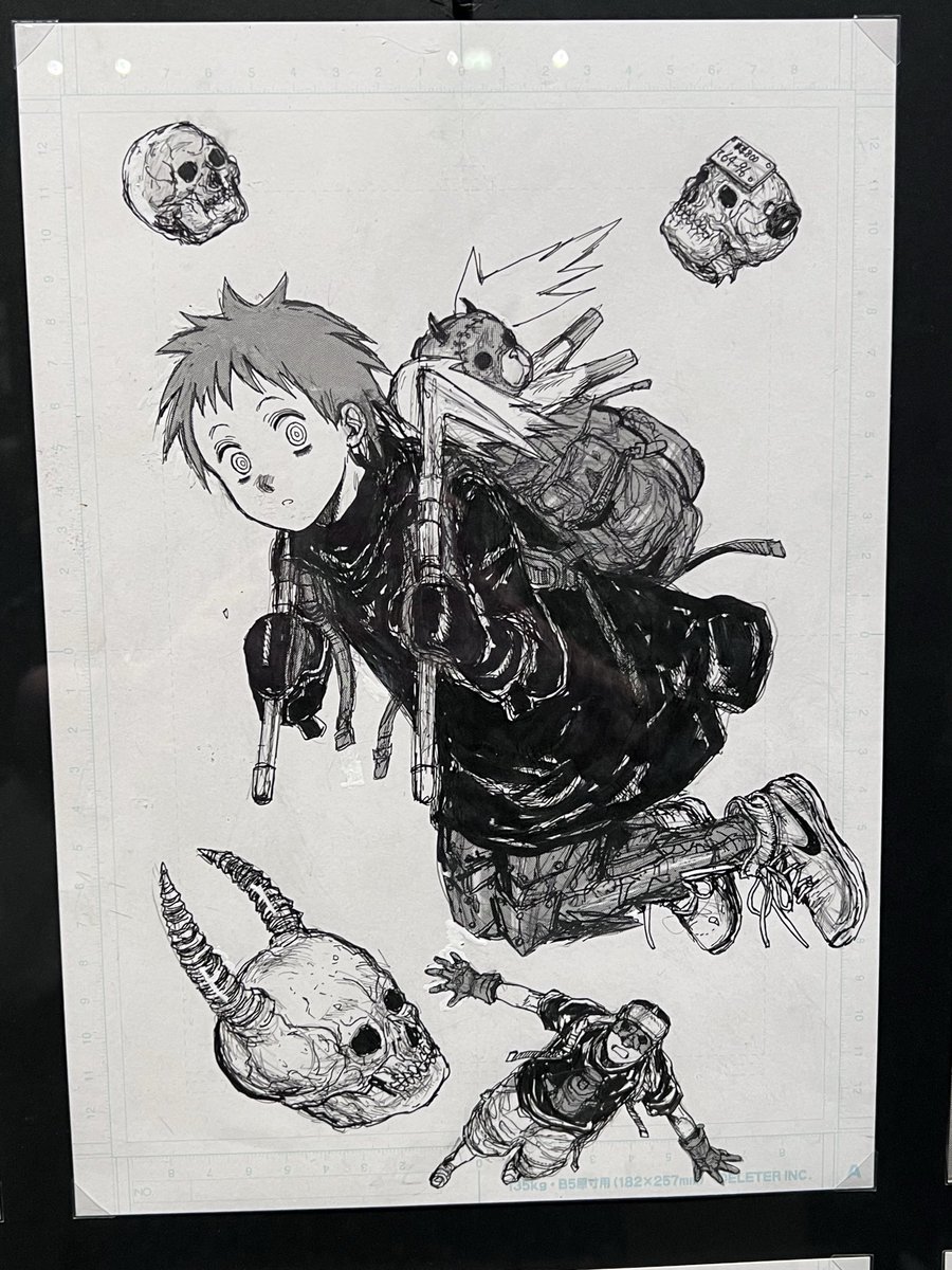 ドロヘドロ 原画展 フェイスタオル キクラゲ 恵比寿 数年前にドロヘドロ原画展で撮影してきたキクラゲ🥰 恵比寿に背負われ