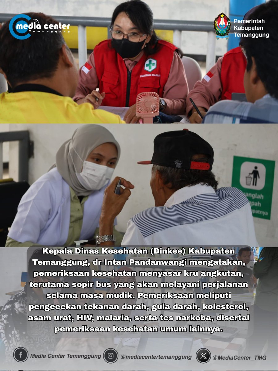 Pastikan Mudik Aman, Pemkab Temanggung Periksa Kendaraan dan Kesehatan Sopir Bus

Selengkapnya Cek Link Bio👇🏻👇🏻👇🏻
mc.temanggungkab.go.id/frontend