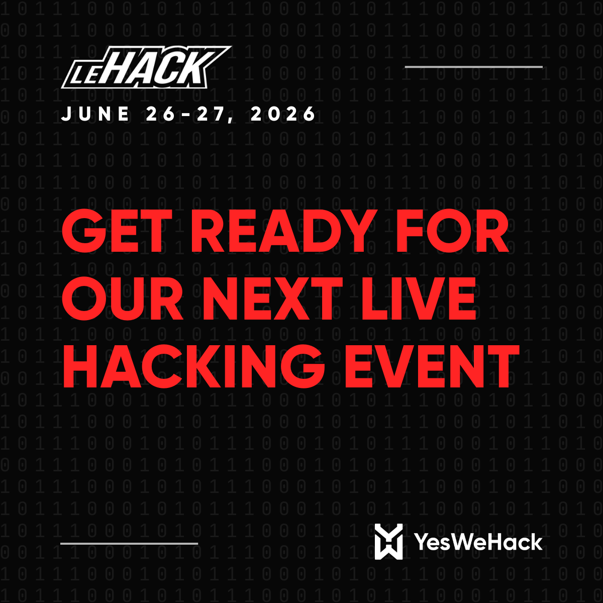 YesWeHack ⠵ tweet media