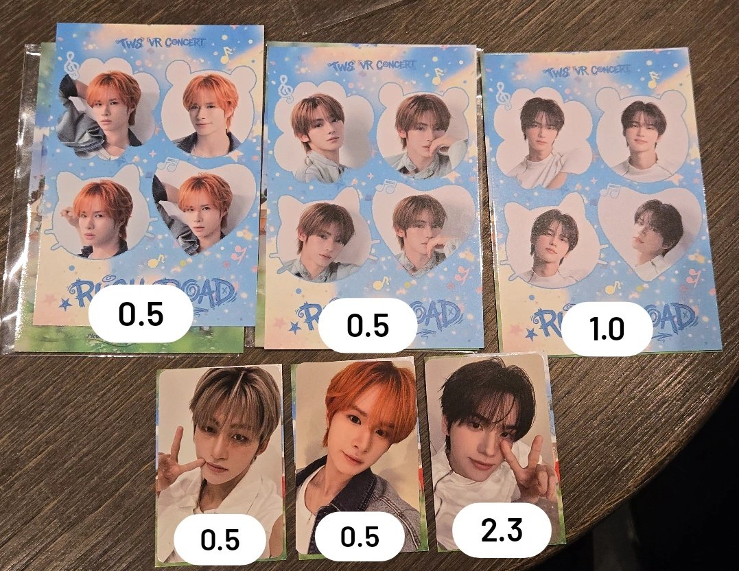 투어스 브이알 콘서트 러쉬로드 특전 포카 양도 판매
TWS VR CONCERT RUSH ROAD PHOTO CARD SELL ⭕️

포카 ⭕️
지훈 0.5 경민 0.5 신유 2.3
네컷 ⭕️
지훈 0.5 한진 0.5 신유 1.0

💙에눌가능 연락주세요💙
open.kakao.com/o/swbBbarg

도훈 영재 콘서트 팬미팅 메가박스 코엑스 미공포 티켓 사이 42