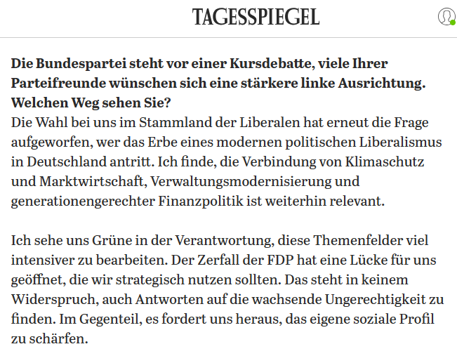 FHackenbruch's tweet photo. Statt der Linkspartei hinterherzurennen, fordert Bayaz die Grünen auf, das Erbe der FDP anzutreten. https://t.co/2ZKAtPvM7j