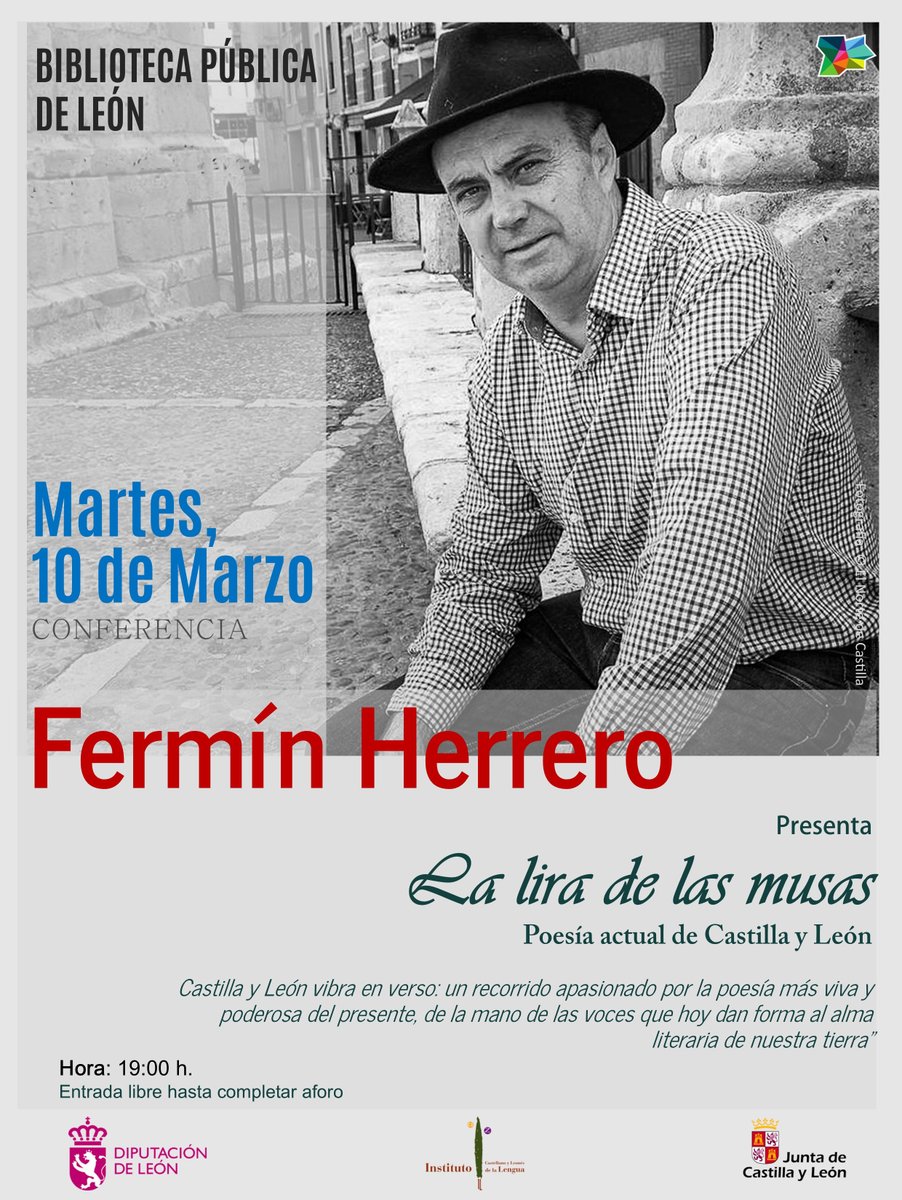 🗓️Martes, 10 de marzo
⏰19 h.
➡️Entrada libre hasta completar el aforo