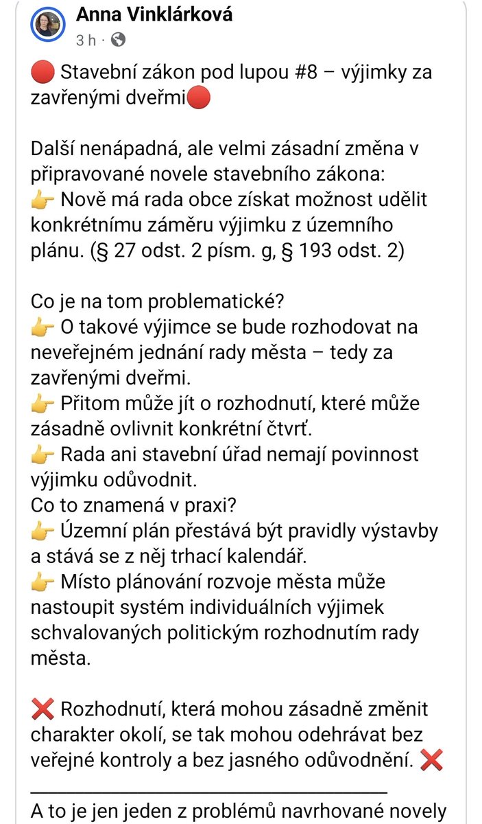 ZFronkova's tweet photo. Čau lidi. A novelu SZ, tu už jste četli?😡
A to je prosím pouze jedna z mnoha (!) PEREL novely STAVEBNÍHO ZÁKONA, kterou nám vláda Andreje Babiše předkládá formou poslaneckého návrhu tak, aby se vyhnuli zbytečnému připomínkování...

MAFIÁNI, "DEVELOPEŘI" A MOTOBURANI SOBĚ.
👇 https://t.co/b8jwvYhx6K