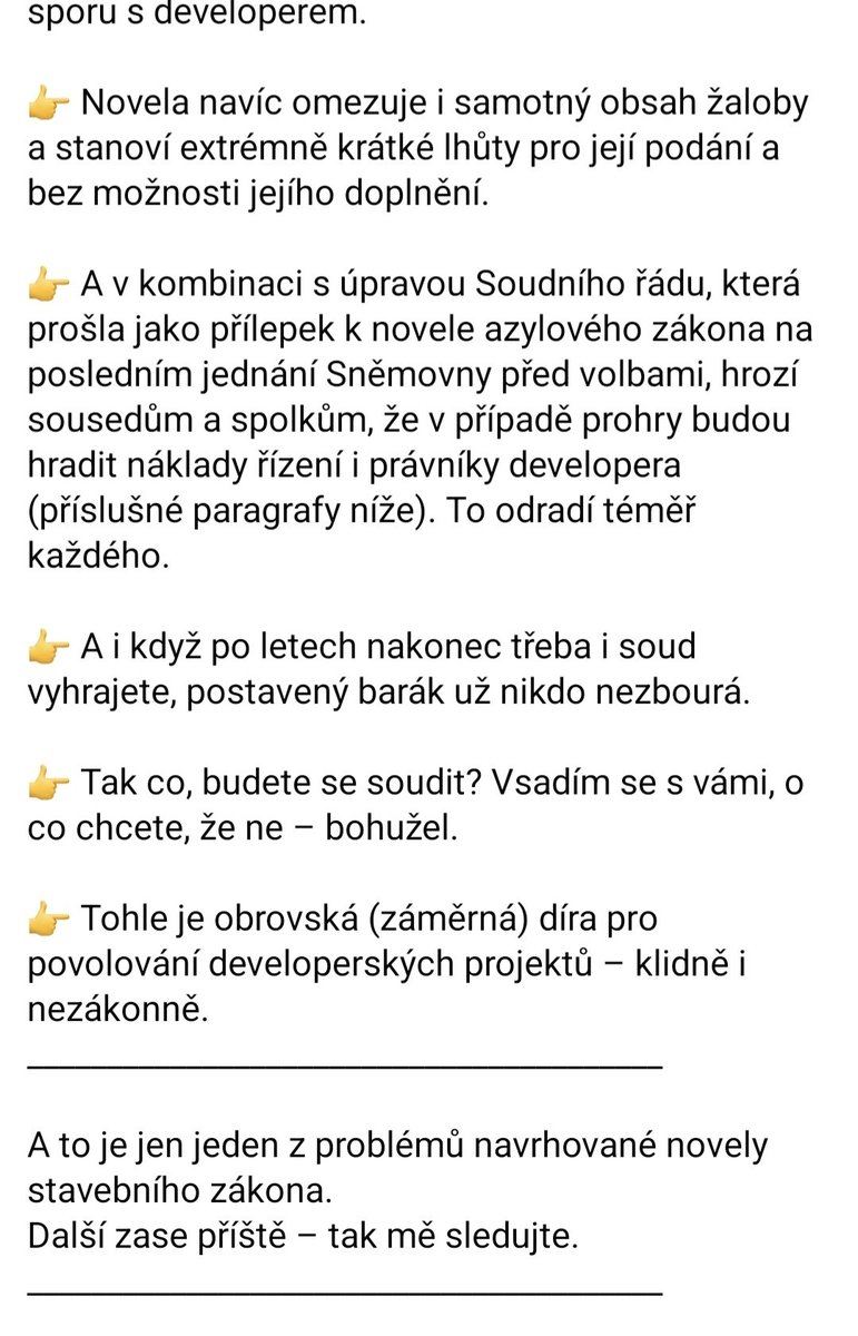 ZFronkova's tweet photo. Čau lidi. A novelu SZ, tu už jste četli?😡
A to je prosím pouze jedna z mnoha (!) PEREL novely STAVEBNÍHO ZÁKONA, kterou nám vláda Andreje Babiše předkládá formou poslaneckého návrhu tak, aby se vyhnuli zbytečnému připomínkování...

MAFIÁNI, "DEVELOPEŘI" A MOTOBURANI SOBĚ.
👇 https://t.co/b8jwvYhx6K