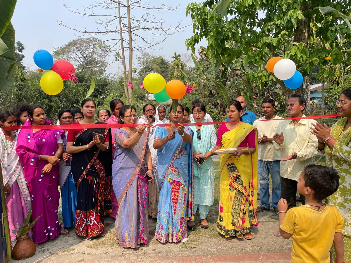 JJM_Majuli's tweet photo. As a Part of Jal Mahotsav Jal Arpan Divas are celebrated at charai chapori Pwss at chilakola Gp. 
#JalMahotsav2026
#JalArpanDiwas
#HargharJal https://t.co/MoTJcmDWVl