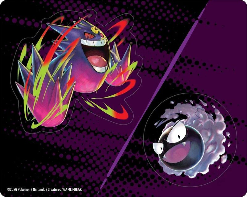 Mega Gengar Gastly Pokemon TCG: Mega Evolution - Ascended Heroes Tech  Sticker Collection