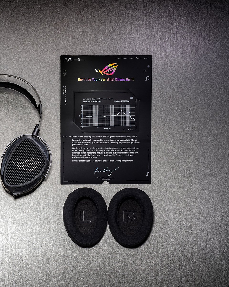ASUS_ROGUK's tweet photo. Okay but… this is the full package👀🎧
ROG Kithara delivers total audio immersion straight out of the box
No extras, no compromises
Be honest… which feature got you first? 👀👇
#ROGPeripherals #ROGKithara #ROGGamingHeadset https://t.co/3IPp1vKbQN