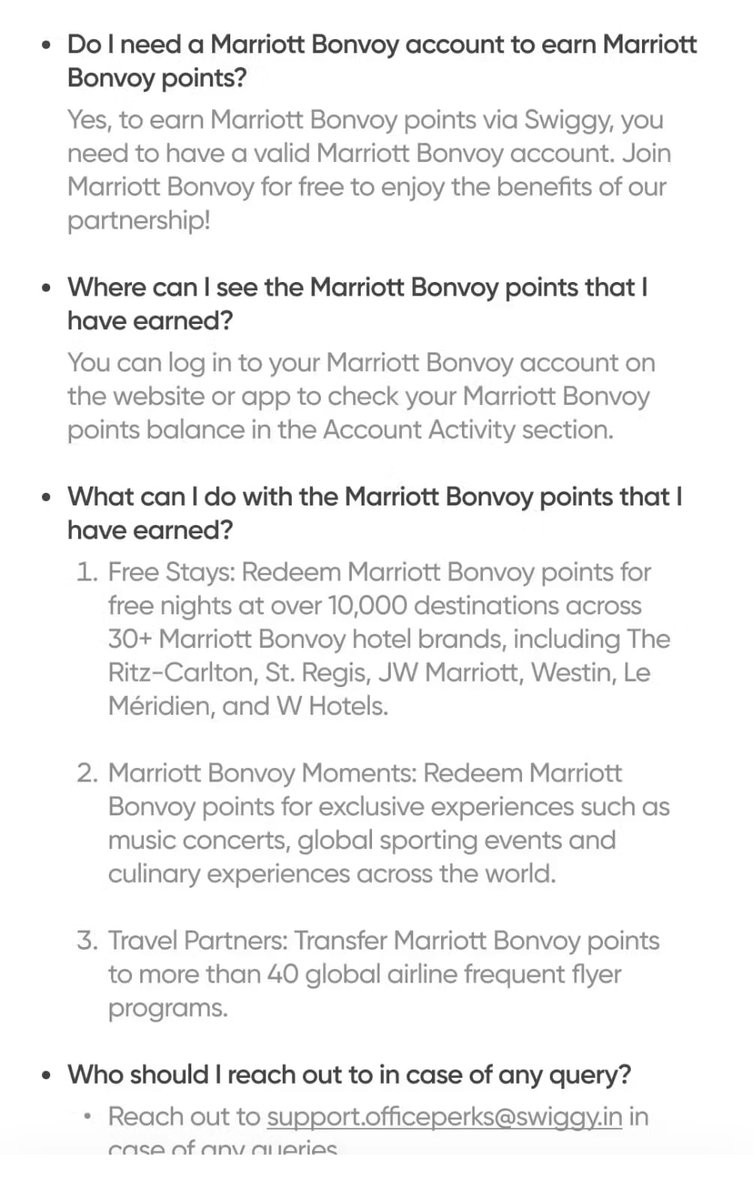 Naveenbhatca's tweet photo. An Exclusive @Swiggy  Benefit for Marriott Bonvoy Members:
Now link your MB with Swiggy n get MB points on Swiggy orders.
Link: https://t.co/N8CMtPThlE
 Dont forget to delink your indigo bluechip program before linking it to MB. @Marriott #CCgeeks https://t.co/iuzxw6vp6b