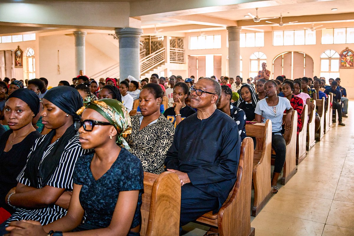 Peter Obi makes a donation of 30 million naira to St.Peter’s school of nursing