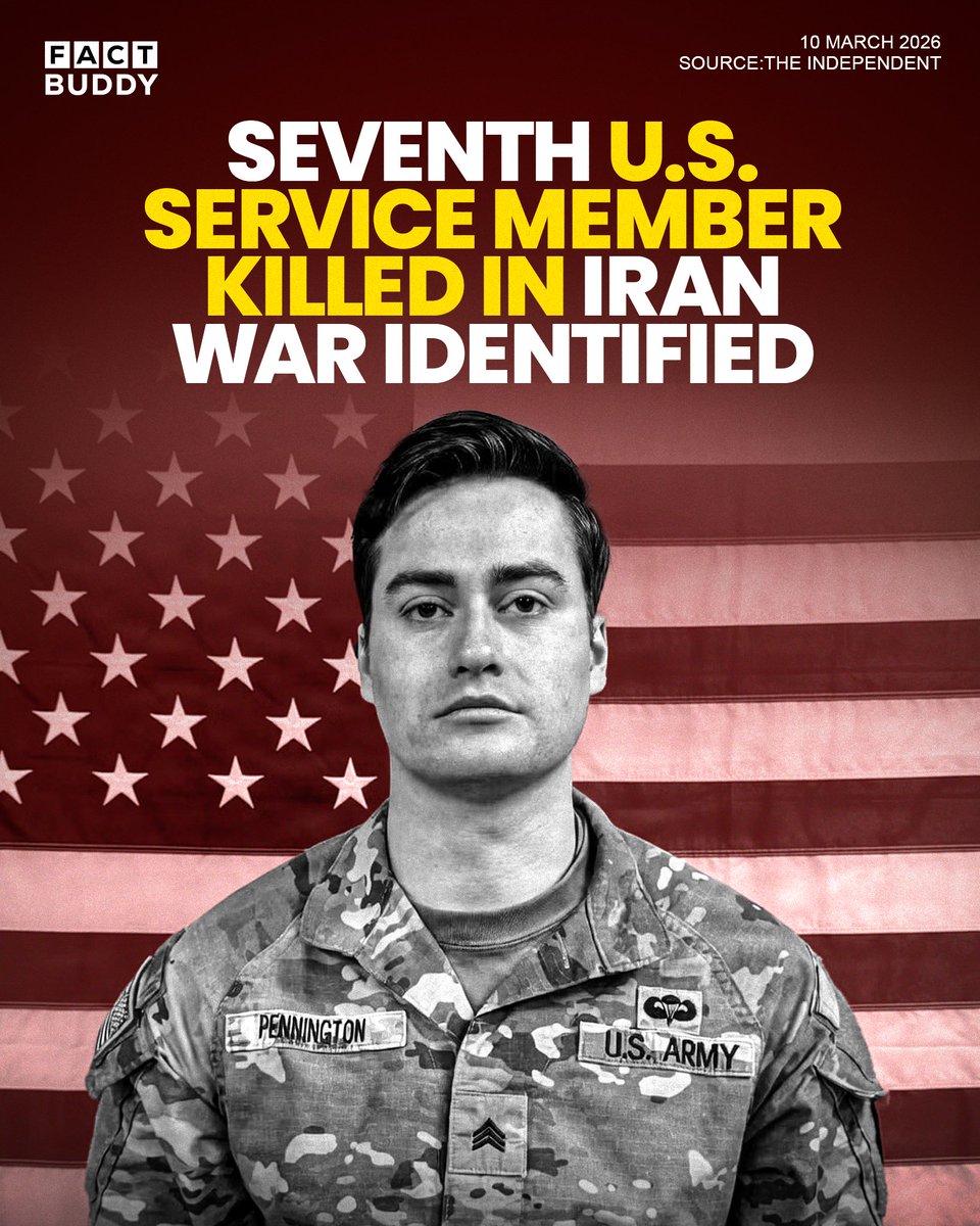 Sgt Benjamin N Pennington, 26, died from injuries sustained during Iranian strike on airbase in Saudi Arabia