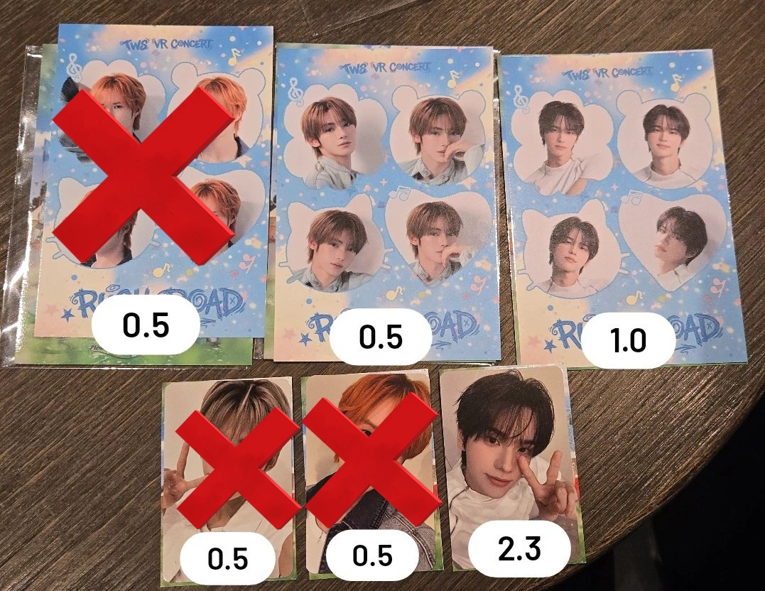 투어스 브이알 콘서트 러쉬로드 특전 포카 양도 판매
TWS VR CONCERT RUSH ROAD PHOTO CARD SELL ⭕️

포카 ⭕️
신유 2.2
네컷 ⭕️
한진 0.5 신유 1.0

💙에눌가능 연락주세요💙
open.kakao.com/o/swbBbarg

도훈 영재 콘서트 팬미팅 메가박스 코엑스 미공포 티켓 사이 42