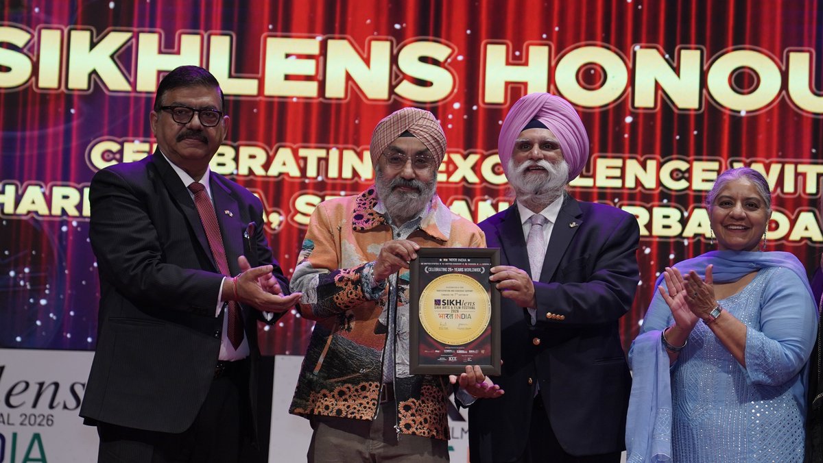 pinakamediawork's tweet photo. Official Pictures #SikhlensHonors #SikhlensIndia2026 
Post 28 - Issued on March 10, 2026 
Category: @Sikhlens #ChardiKala Honours To: Sh @RoopinderSingh  - In recognition of a distinguished 3-decade career in journalism and his scholarly preservation of Sikh Heritage and History. https://t.co/UEtWSW7zMZ
