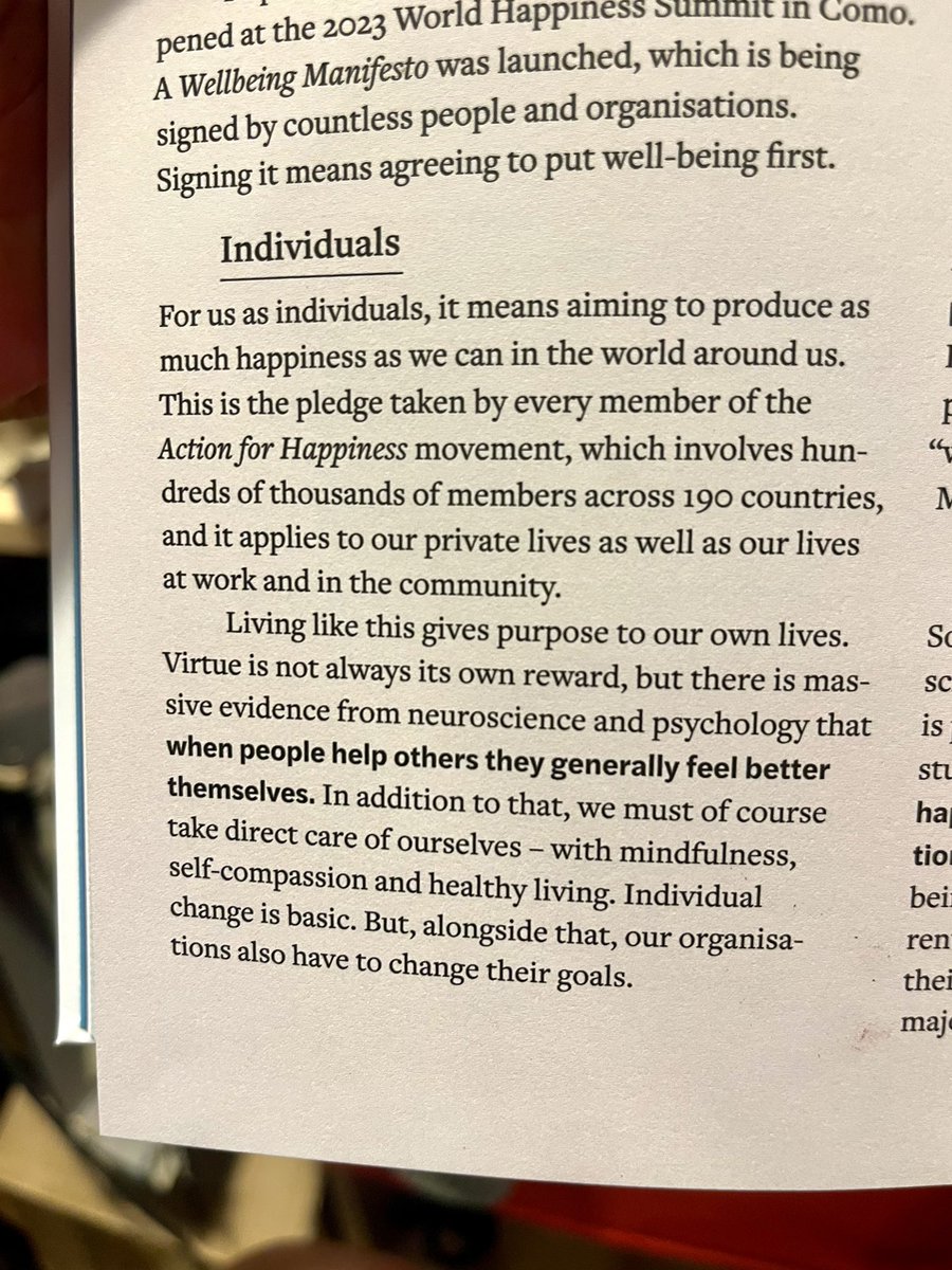 actionhappiness's tweet photo. Delighted to get our copy of the new World Book of Happiness - an inspiring global deep-dive into what we need for a better world in difficult times https://t.co/9SFiVtMOsU (grateful to see Action for Happiness in it too!) https://t.co/NiwW57UCFR