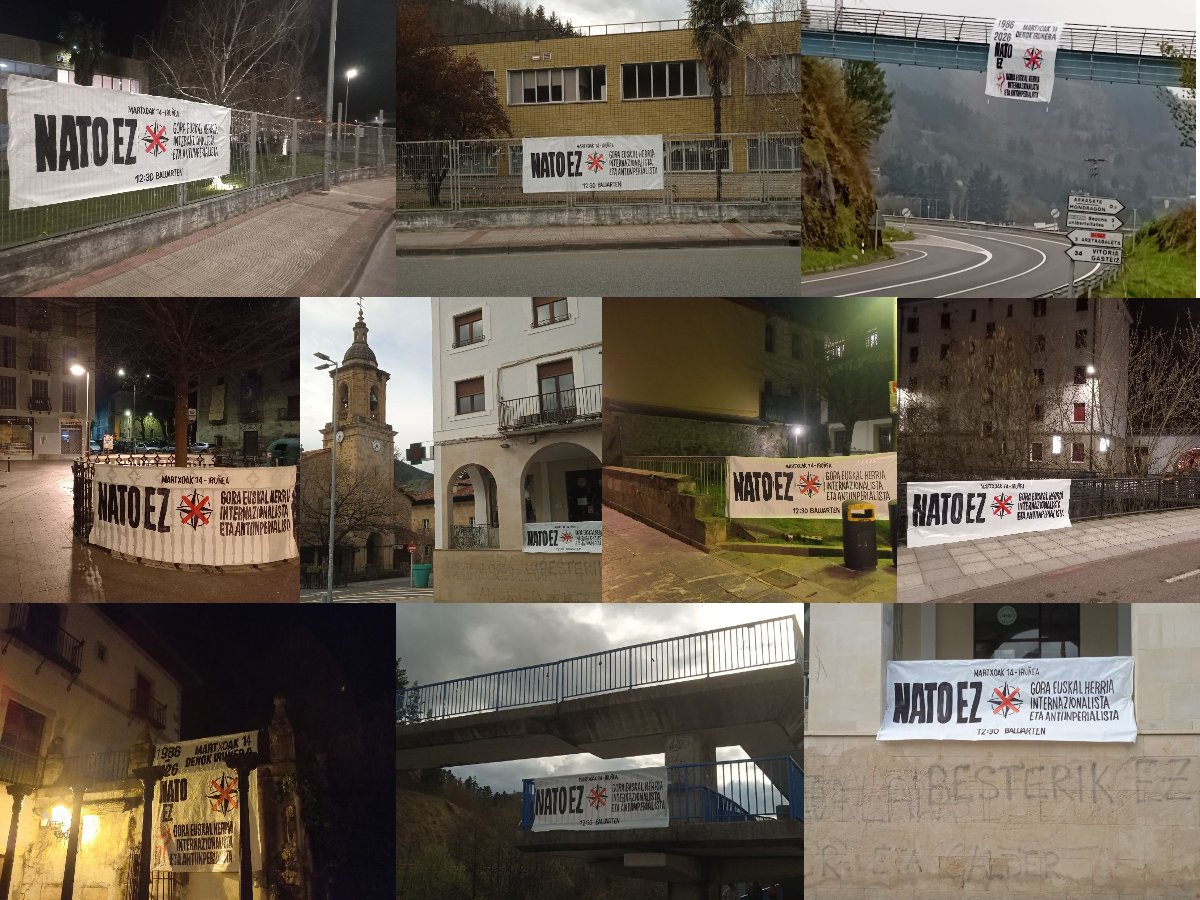 AskapenaA's tweet photo. 1986an zuen premia bera du gaur egun ere NATOren aurkako borrokak.
M14an denok Iruñera!

#GoraEHInternazionalistaetaAntiinperialista
#M14Iruñera
#NATOEZ https://t.co/7pzfoVv2vU