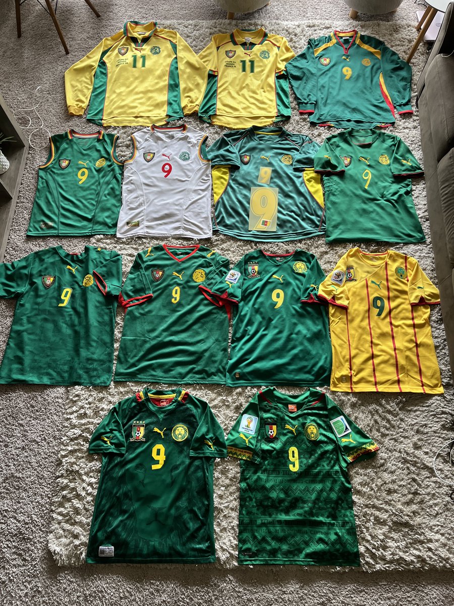 wilfriedboh's tweet photo. JOYEUX ANNIVERSAIRE À LA LÉGENDE Samuel Eto’o 🦁🔥🇨🇲🔥🇨🇲🔥 🦁

Eto’o du Cameroun 🇨🇲🦁🦁🦁🇨🇲  

LE PLUS GRAND JOUEUR AFRICAIN 🌍 DE L’HISTOIRE ⚽  

@SamuelEtoo 
@FecafootOfficie 
@AllezLesLions 
@classicshirts https://t.co/6HhqRb6zls
