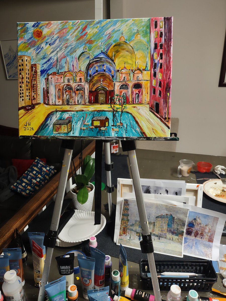 A little cafe in a plaza under an imposing cathedral. Anywhere in old Europe really.